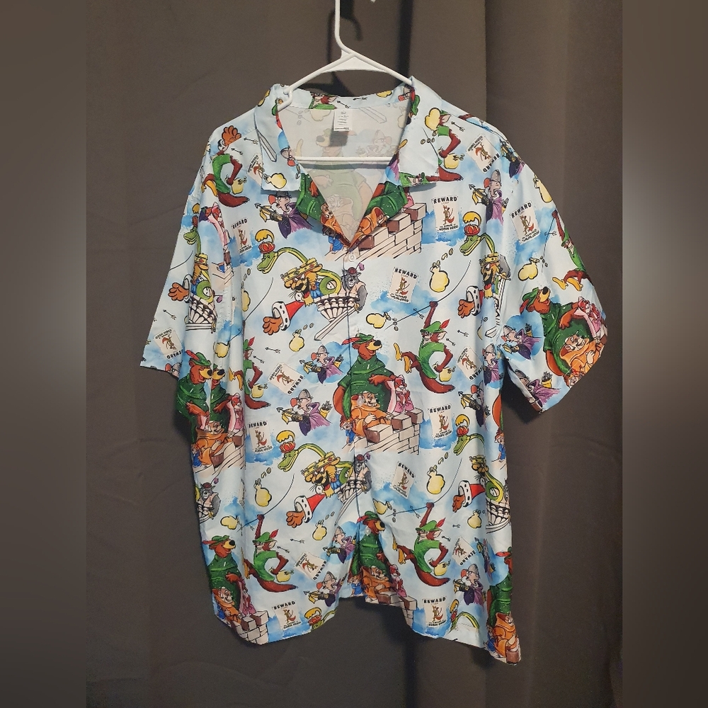 Vibrant Cartoon Print Men's Casual Shirt